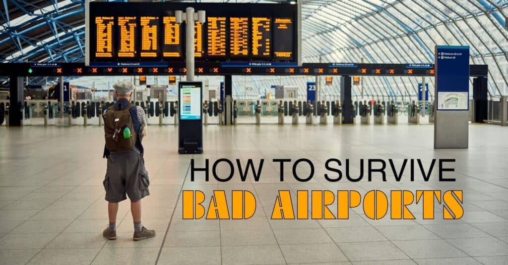 Gentleman standing in an airport