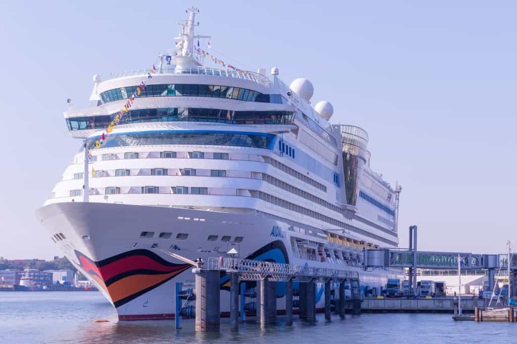 cruise ship at port