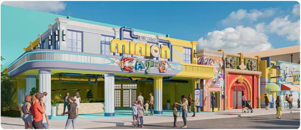 Universal Orlando,Minions,minion land,Gru,Dru,Villain-Con Minion Blast,Illumination’s Minions Cafe,Bake My Day dessert shop,Despicable Me Minion Mayhem,universal orlando resort,universal orlando annual pass,universal orlando news,universal orlando minion land