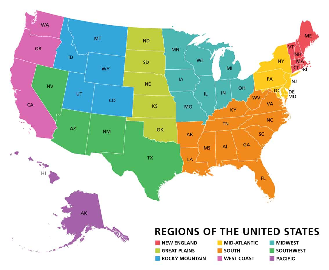 9 regions of the us,regions of the us,tapestry of the usa,acadia national park,maine,freedom trail,boston,killington ski resort,vermont,mid-atlantic,why the mid-atlantic is a travel destination,popular destinations in the mid-atlantic,new york city,the midwest,midwest america,popular destinations in the midwest,amish country,the great plains,popular destinations in the great plains,the southern united states,popular destinations in the south,the southwest,popular destinations in the southwest,the west coast,popular destinations on the west coast,alaska,hawaii